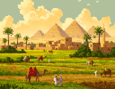 Pyramids and Camels