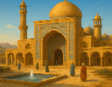 Desert Palace Fountain