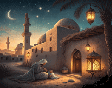 Desert Night Town