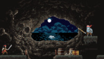 Skeleton Fight in Cave